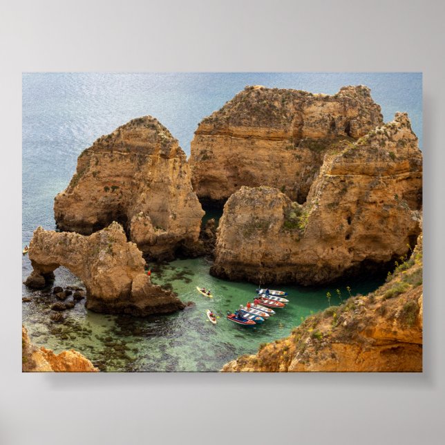 Poster Formações rochosas no Algarve (Frente)