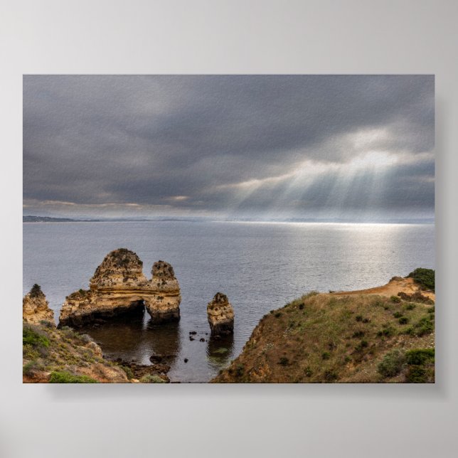 Poster Formações rochosas no Algarve (Frente)