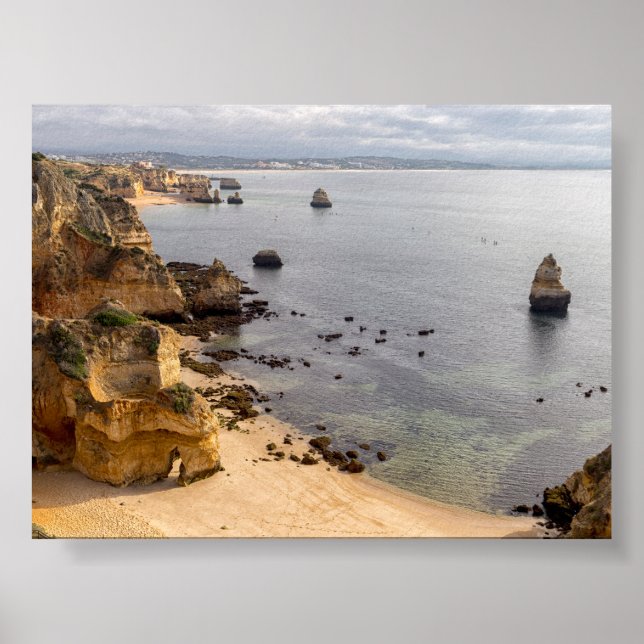 Poster Formações rochosas no Algarve (Frente)