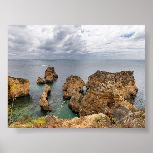 Poster Formações rochosas no Algarve (Frente)