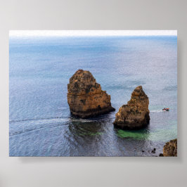 Poster Formações rochosas no Algarve