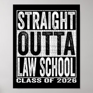 Poster Formado direto da Faculdade de Direito Engraçado C