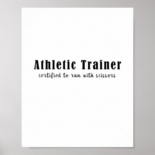 Poster Formador Athletic Certificado Para Correr Com Teso (Frente)