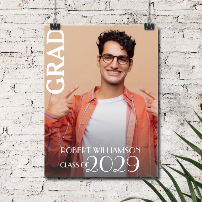 Poster Formando de fotos personalizado (Personalized Photo Graduate Poster, INSTANT DOWNLOAD and/or PRINTED)