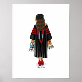 Poster Formando de Latina PhD com Ano de Classe Personali