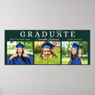 Poster Formando Graduação 2024 Fotos - Script Verde