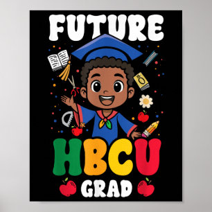 Poster Formando Hbcu Futuro Graduado na Escola de Históri