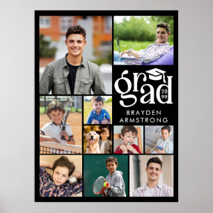 Poster Formando Moderno 10  Colagem de Fotografias Boné T