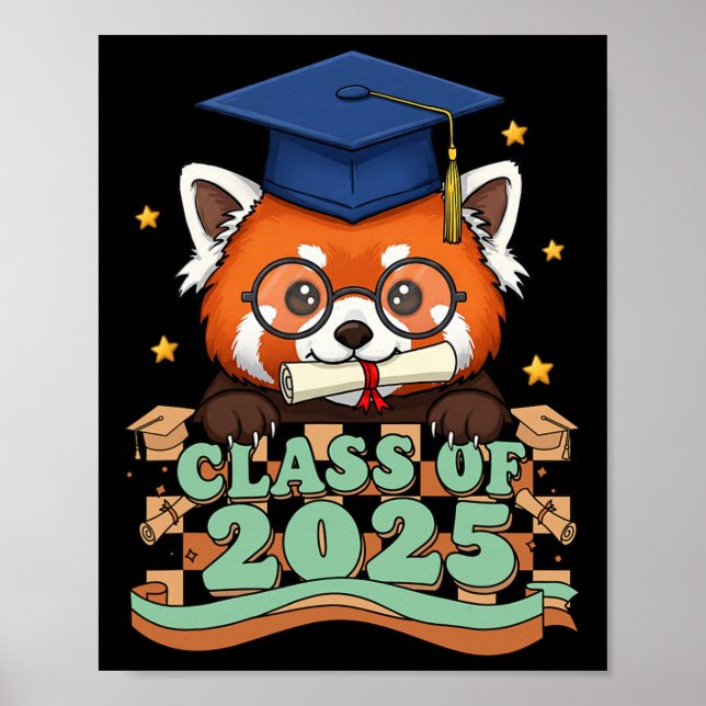 Poster Formando Red Panda Cl De 2025 Crianças Mulheres Gr (Frente)