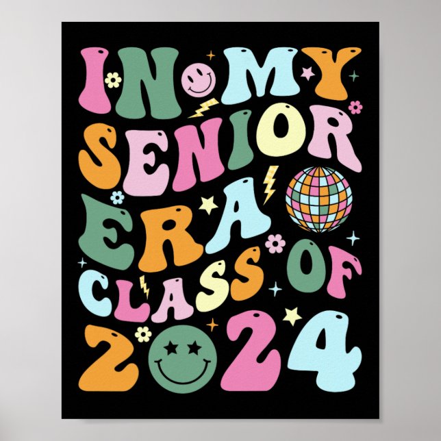 Poster Formando Retro Classe 2024 De 2024 No Meu Sen (Frente)