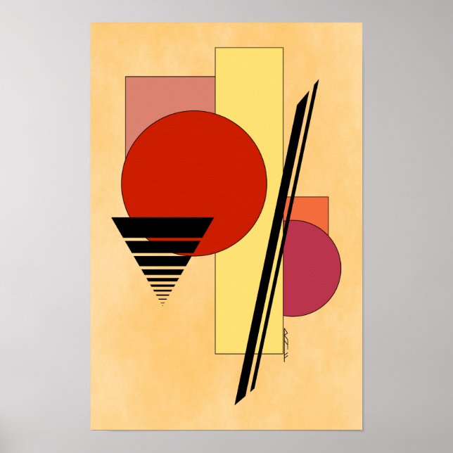 Poster Formas Abstratas (Frente)