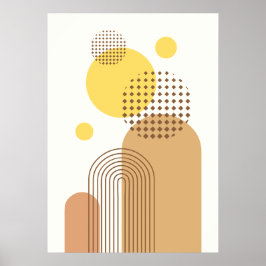 Poster Formas abstrato Modernas