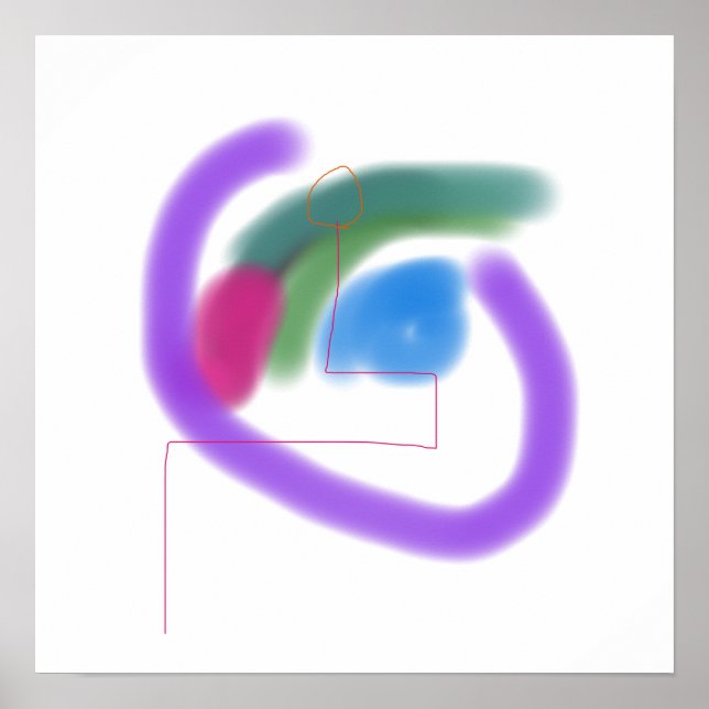 Poster Formas Brilhantes Brilhantes (Frente)