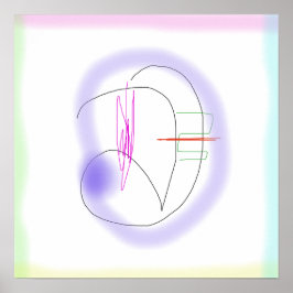 Poster Formas Curvas com Fluidez