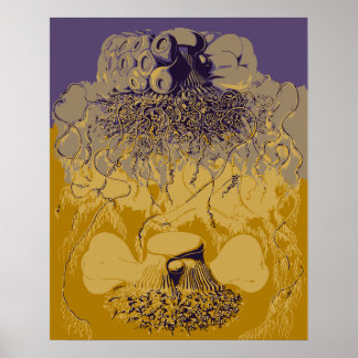 Poster Formas de arte do mar profundo, Siphonophorae