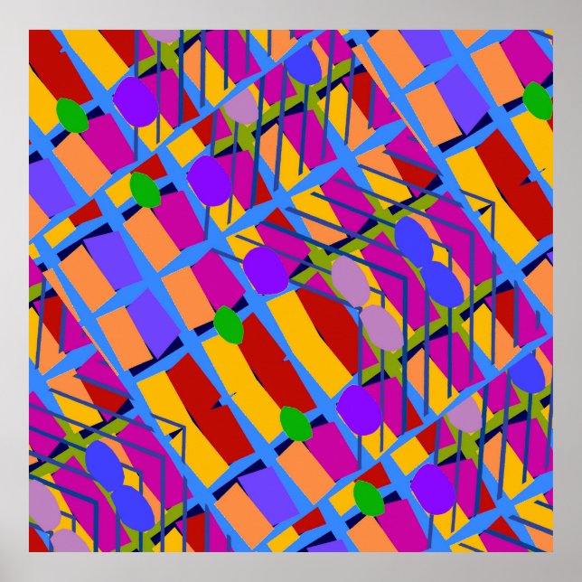 Poster Formas de Estilo abstrato Matisse, (Frente)
