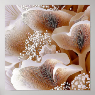 Poster Formas de Flores Orgânicas – Arte Abstrata Texturi