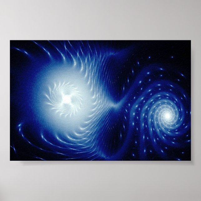 Pôster formas de luz astral - o fluxo cósmico (Frente)