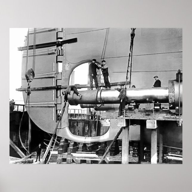 Pôster Formas de propulsão de Titanic (Frente)