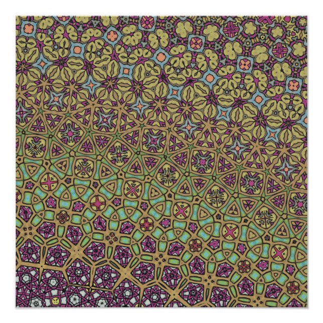 Pôster Formas Diversas em Movimento (Frente)