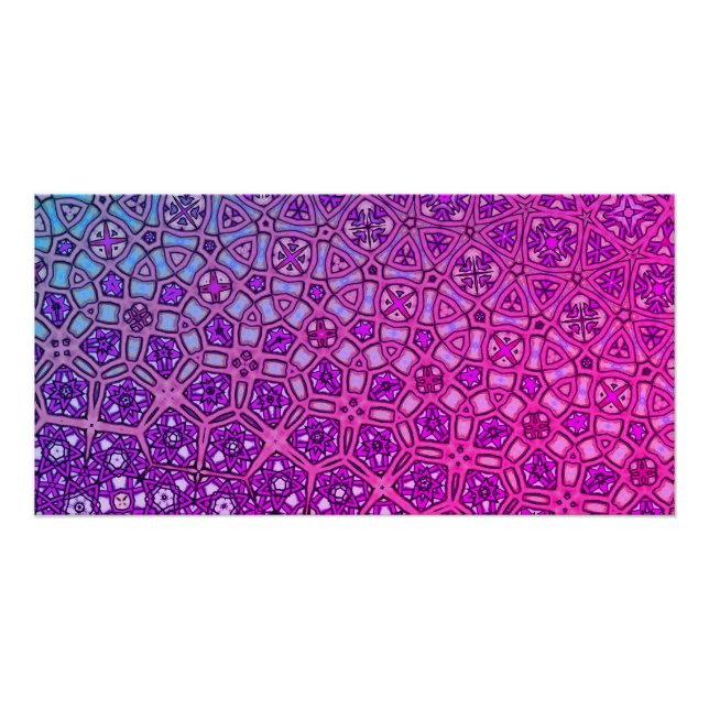 Pôster Formas Diversas em Poster roxo em movimento (Frente)