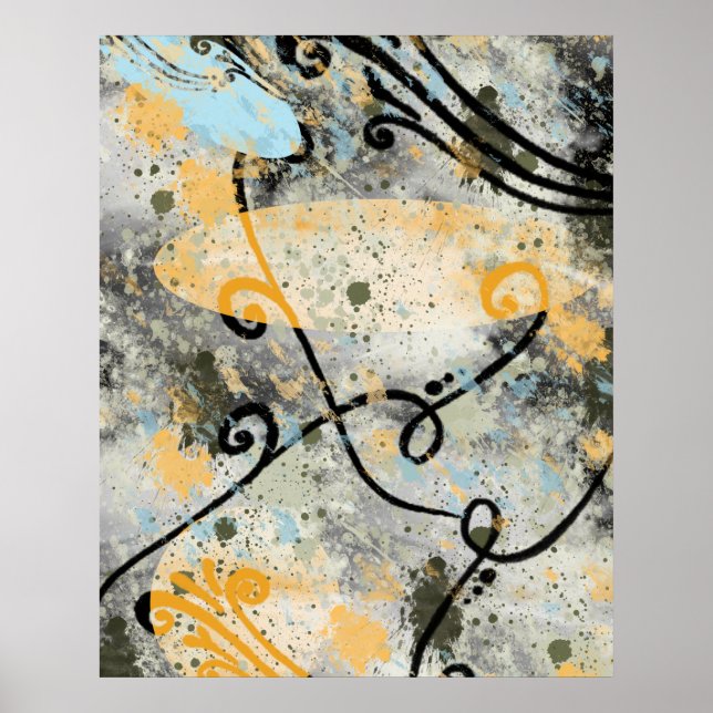 Poster Formas e Cor Modernas (Frente)