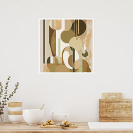 Poster Formas e cores de Abstrato diferentes