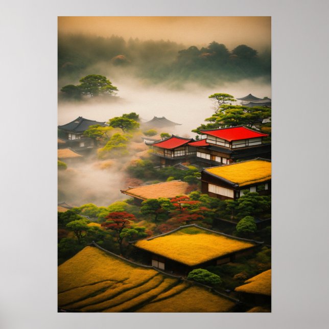 Poster "Formas Ephemeral: Abstração Japonesa Foguosa" (Frente)