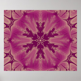 Poster Formas Exóticas De Flores Roxas Gordas