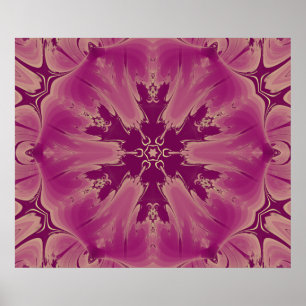 Poster Formas Exóticas De Flores Roxas Gordas