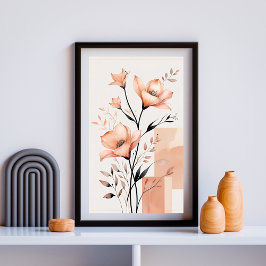 Poster Formas Florais Sussurradas