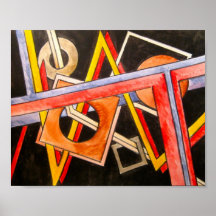 Formas Flutuantes — Arte Geométrica Moderna de Bau