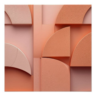 Pôster Formas Geométricas Minimalistas - Arte Abstrato mo