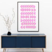 Formas Geométricas Modernas Cor-de-Rosa Bonito For