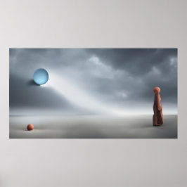 Poster Formas geométricas modernas surreais formas círcul