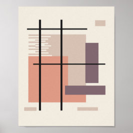 Poster Formas Retangulares Minimalistas em Layout Equilib