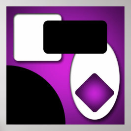 Poster Formas Rich Modern Roxo abstrato AP0006
