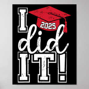 Poster Formatura da turma de 2025 Engraçado Eu Consegui M
