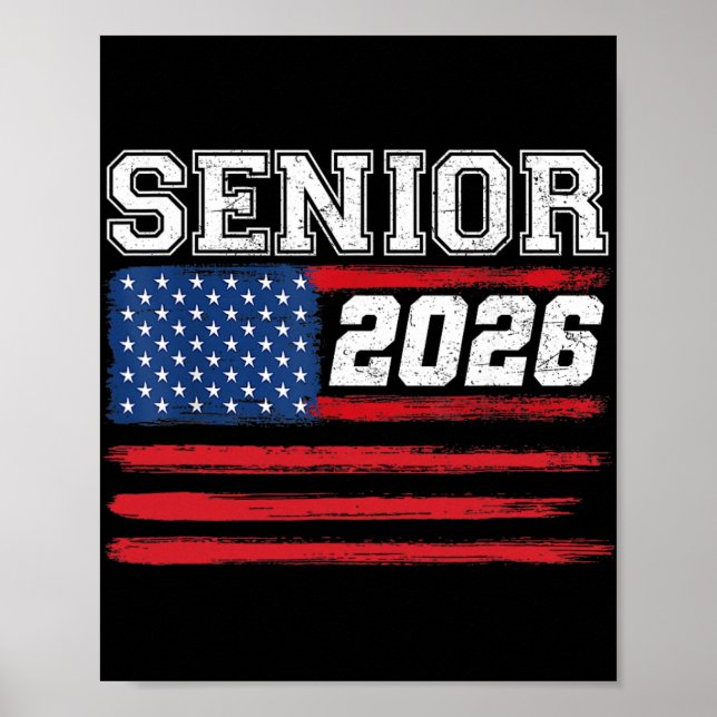 Poster Formatura da turma de 2026 Camisa de volta às aula (Frente)