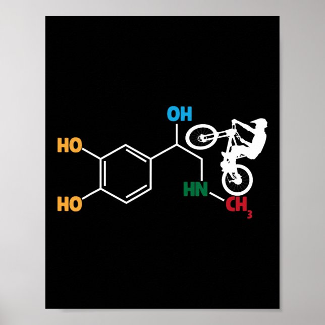 Poster Fórmula de Adrenalina de Bicicleta de Montanha Cic (Frente)