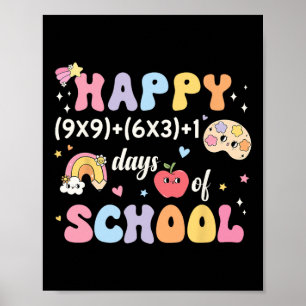 Poster Fórmula De Matemática Para 100 Dias Engraçada, 100