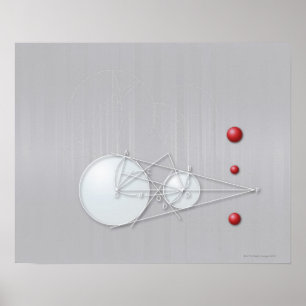 Poster Fórmula, gráfico, símbolos 12 da matemática