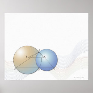 Poster Fórmula, gráfico, símbolos matemáticos 7