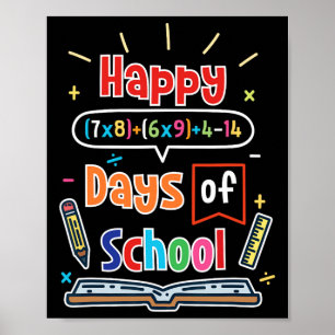 Poster Fórmula Matemática 100 Dias De Escola Feliz 100º D