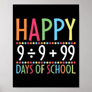 Poster Fórmula Matemática 100 Dias De Professora Engraçad