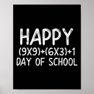 Poster Fórmula Matemática Feliz 100 Dias De Escola 100º D