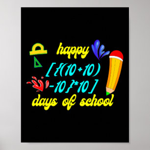Poster Fórmula Matemática Feliz 100 Dias De Matemática En