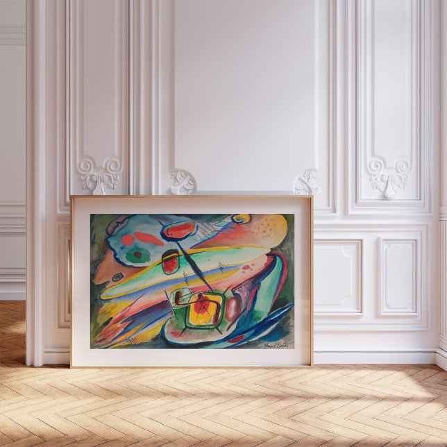Poster Formulários abstrato | Rudolf Bauer (Criador carregado)