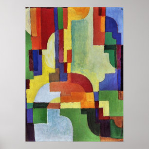 Poster Formulários coloridos (I) por August Macke