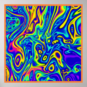 Poster Formulários de padrão de arte na moda